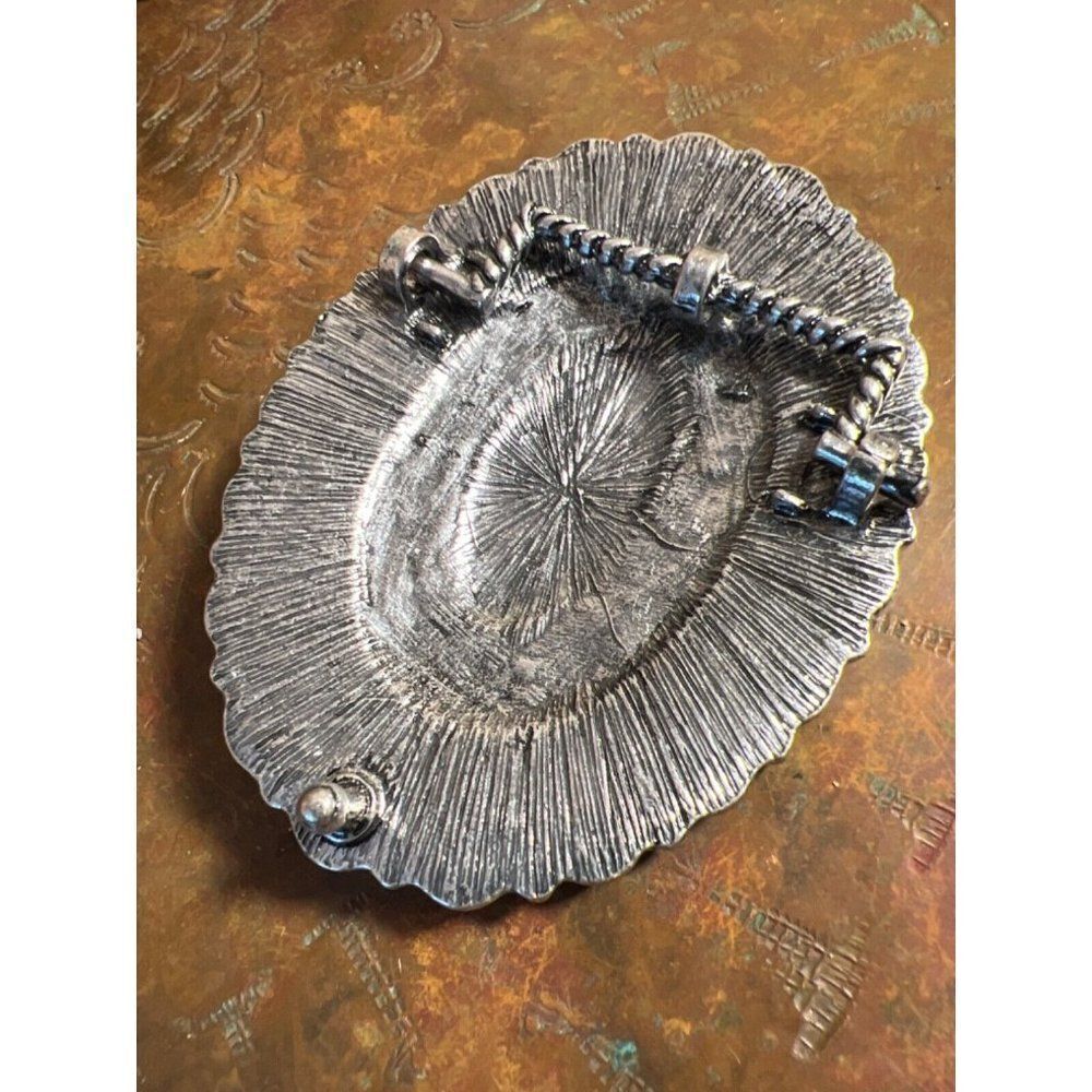 TURQUOISE CONCH WESTERN SILVER BELT ADJUSTABLE BUCKLE MEN WOMEN Father’s Day dad - Picture 7 of 10